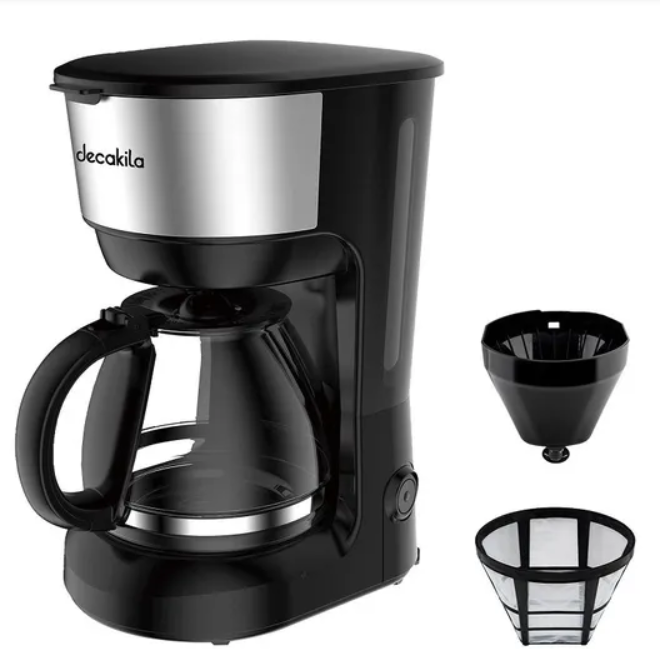 KUCF032M CAFETERA DE GOTEO 0.75LTS 6 TAZAS FILTRO DE NYLON 600W 120V 50/60HZ DECAKILA