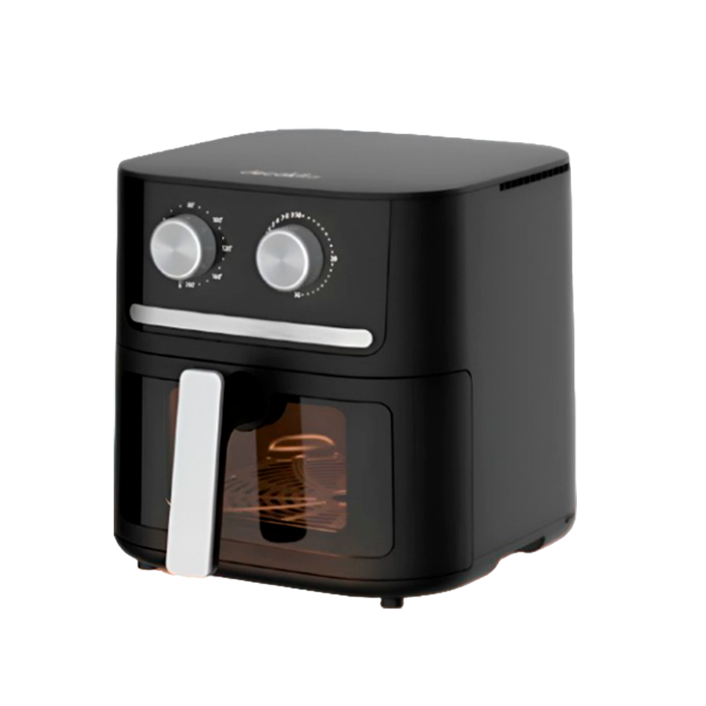 KUEC085B FREIDORA DE AIRE C/VENTANA VISIBLE 6.5LTS 1600W ~200°C 120V DECAKILA