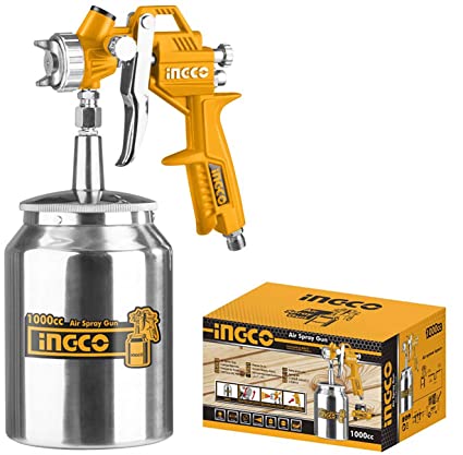 PISTOLA P/PINTAR VASO ALUMINIO 1000CC43.5-58PSI 4BAR INGCO ASG3101