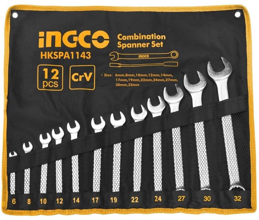 JUEGO DE LLAVES COMBINADAS 12PCS/SET INGCO HKSPA1143