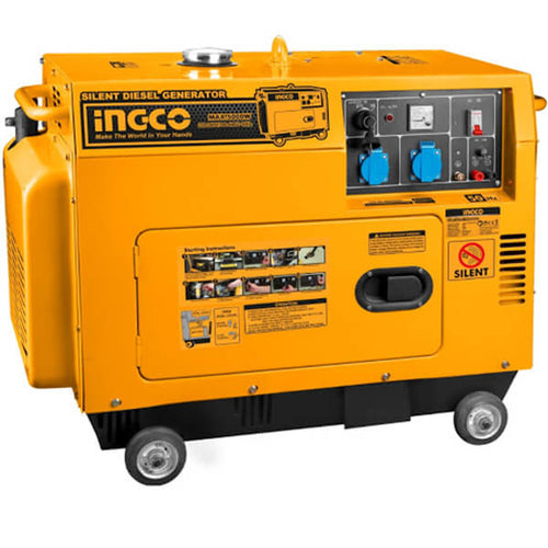 PLANTA ELECTRICA DIESEL SILENCIOSO 110-120V 220-240V 5KW 9.0HP INGCO UGSE50001