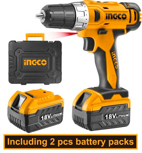 TALADRO INALAMBRICO 3/8 18V 1350RPM INGCO UCDLI228180