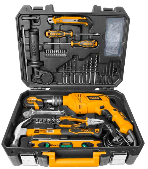 KIT DE HERRAMIENTAS 101 PCS Y TALADRO 650W INGCO UHKTHP11021