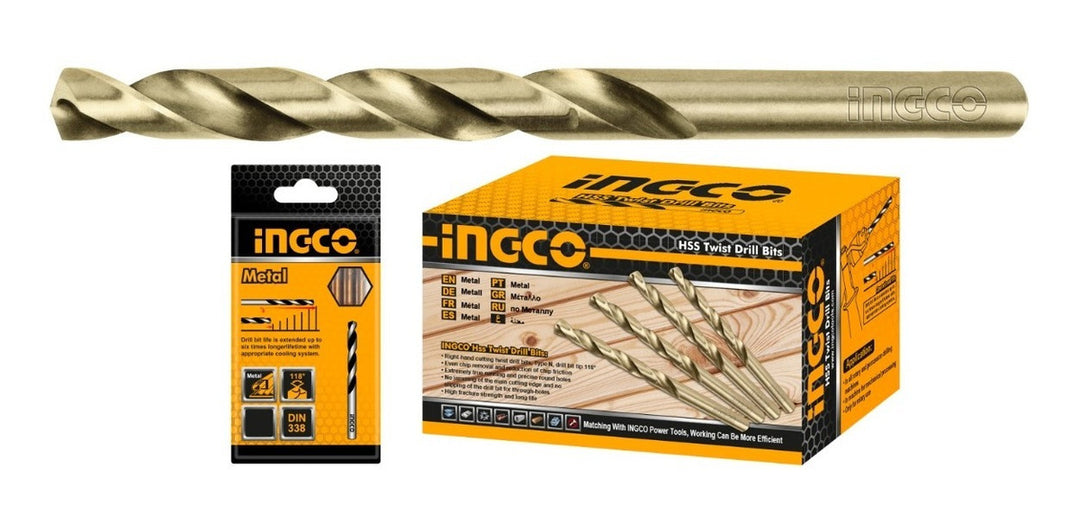 BARRENA HSS 1/8´´ X 2.3/4 P/METAL UND 10PCS/PAQUETE INGCO DBT11001083