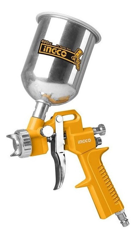 PISTOLA P/ PINTAR VASO ALUMINIO 400CC/43.5-58PSI 4BAR INGCO ASG4041