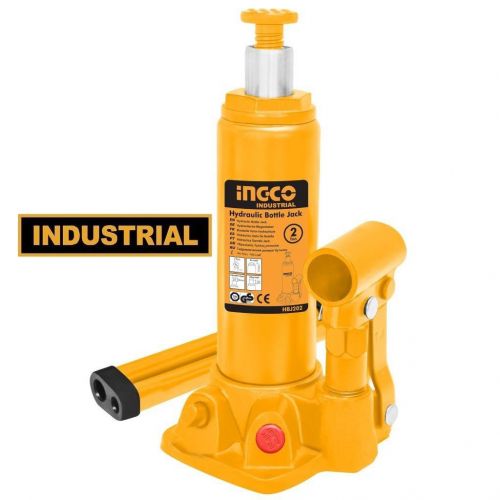 GATO HIDRÁULICO 10T TIPO BOTELLA 230MM 6.5KG INGCO HBJ1002