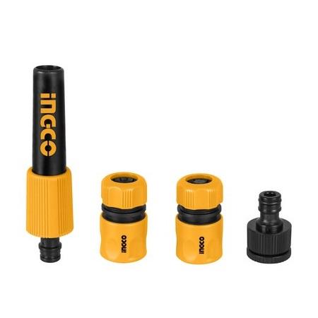 SET CONECTOR,TERMINAL Y CHORRO P/MANGUERA DE JARDÍN INGCO HHCS05122