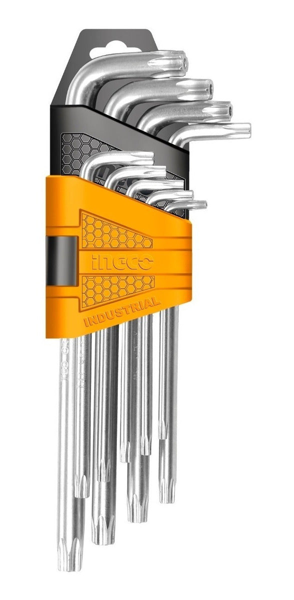 JUEGO LLAVE TORX T/ L 9/1 INGCO HHK13091