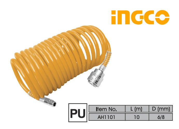 MANGUERA ESPIRAL MAMEY P/AIRE 8MM X 5MTS 12 BAR INGCO AH1051.1