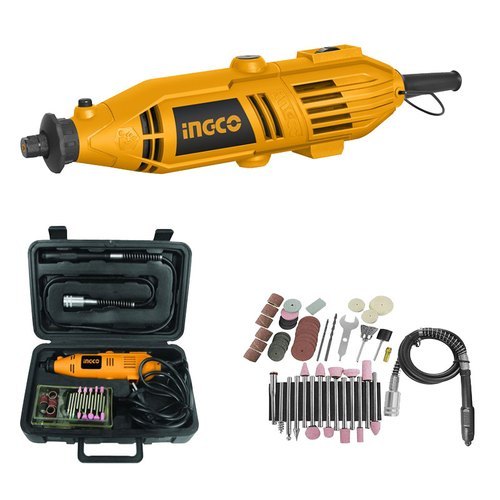 DREMER EN ESTUCHE C/ACCESORIOS 1/8 130W/3200RPM 110-120V 60HZ INGCO UMG1309