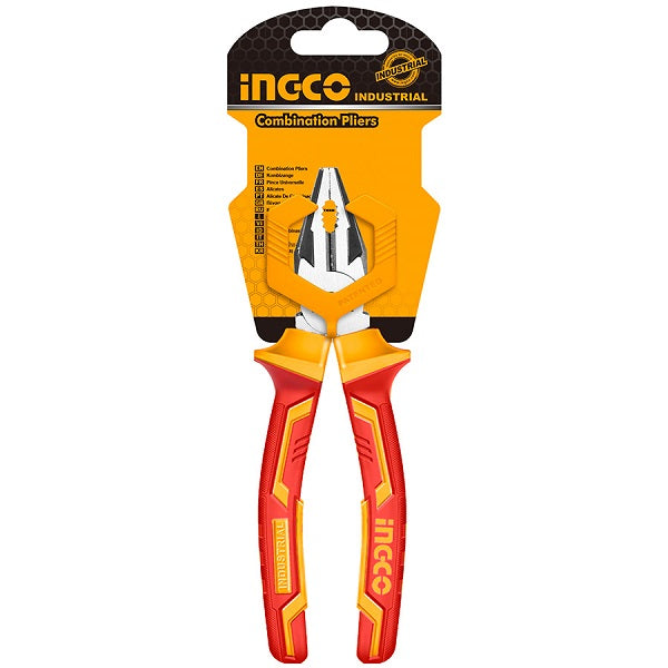 ALICATE ELECTRICO CON AISLAMIENTO 6'' P/ELECTRICISTA 1000 V 160MM INGCO HICP28208