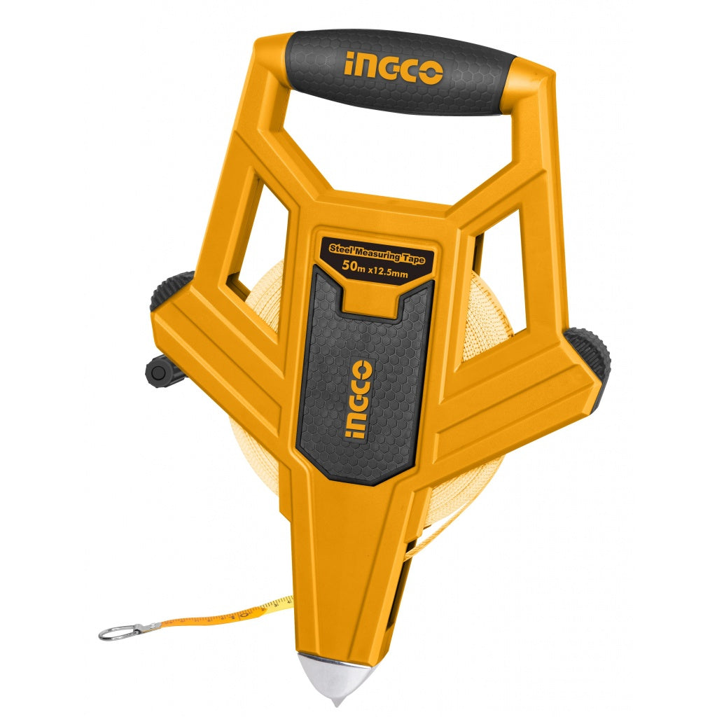 CINTA MÉTRICA FIBER GLASS P/AGRIMENSOR 1/2´´ X50MTS INGCO HFMT8250