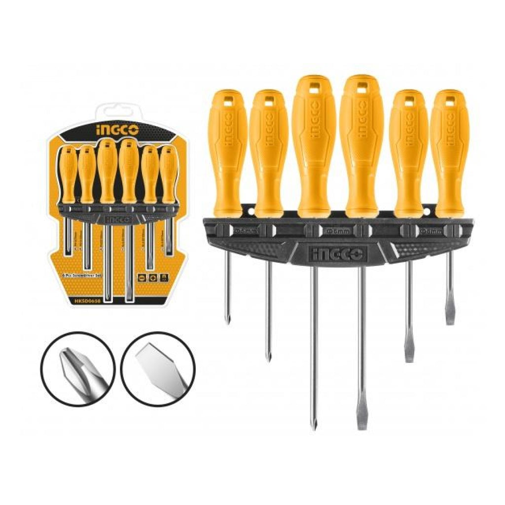 JUEGO DE DESTORNILLADOR 6 PCS INGCO HKSD0658
