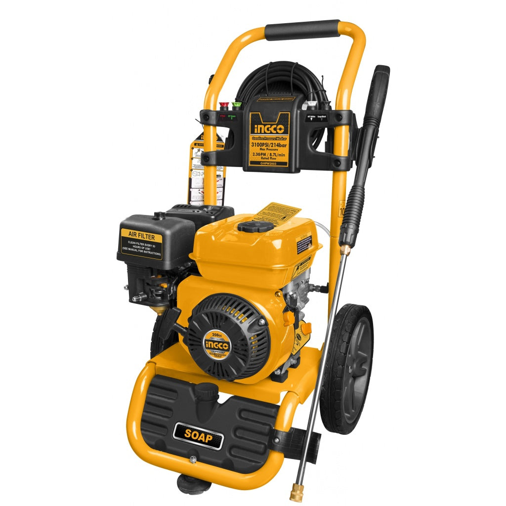 HIDROLAVADORA DE GASOLINA 6.0HP 3100 PSI/214BAR 208CC INGCO GHPW2003