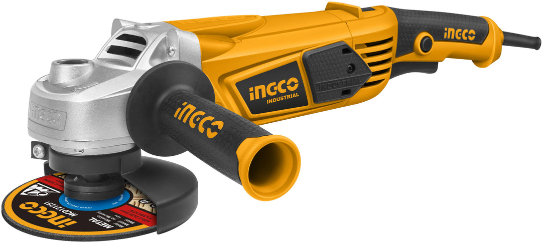 AMOLADORA ANGULAR 1100W DISCO 5´´, 5/8´´ INGCO UAG110018