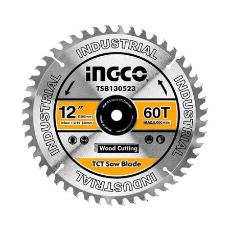 DISCO DE SIERRA P/MADERA 12´´ X 60T 305mm INGCO TSB130523