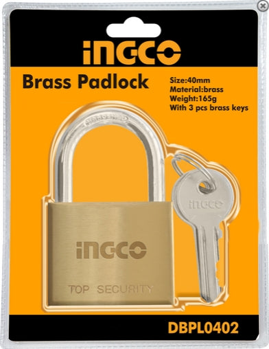 CANDADO DE BRONCE 40MM 142G INGCO DBPL0402