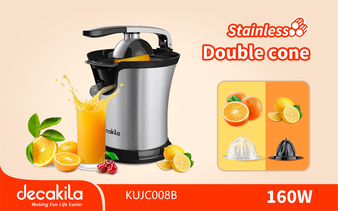 KUJC008B EXPRIMIDOR INOX ELECTRICO 160W DECAKILA
