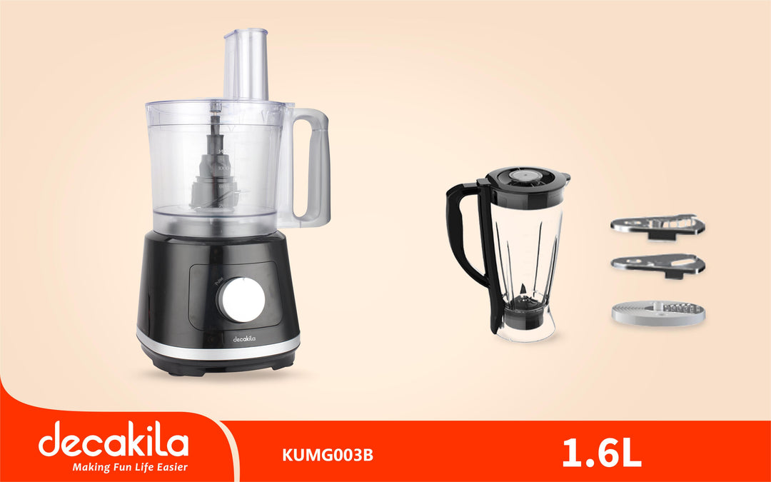 KUMG003B JUEGO PROSESADORA DE ALIMENTOS ELECTRICO 500W DECAKILA