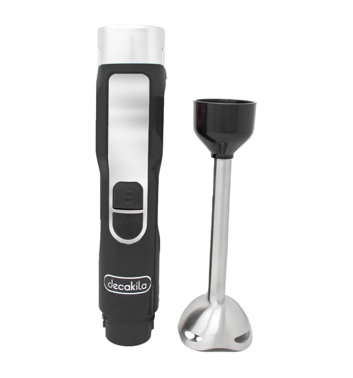 JUEGO DE LICUADORA MANO INALÁMBRICA ROJO/NEGRO DC 16V 100W CON 1BATERIA 2.0AH+1CARGADOR DECAKILA KUJB056R