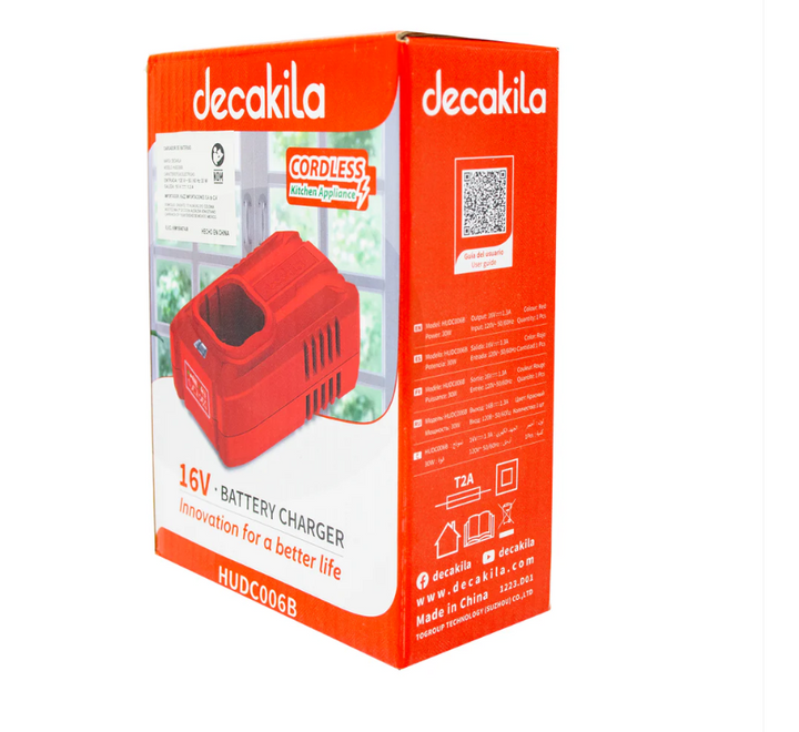 CARGADOR PARA BATERIA 16V 1.3A DECAKILA HUDC006B