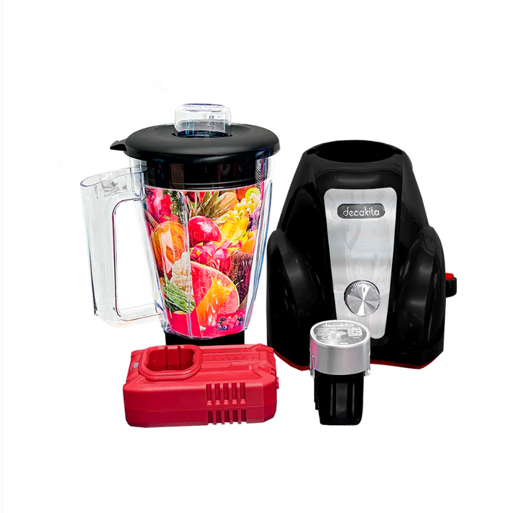 LICUADORA INALÁMBRICA DC 16V 1.5L 300W VASO PLASTICO CON 1 BATERIA2.0AH +1 CARGADOR DECAKILA KUJB051B