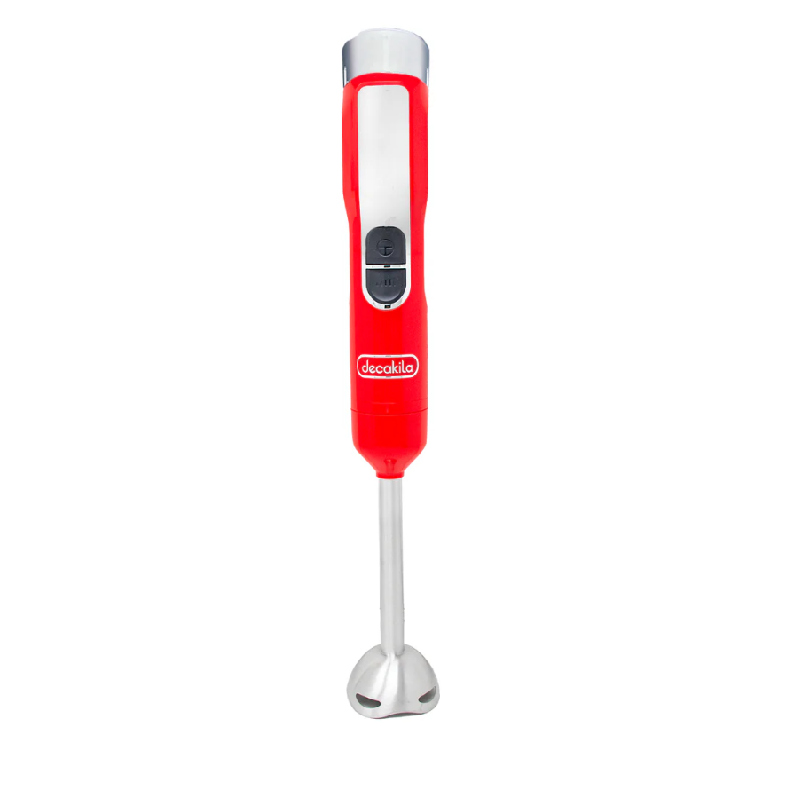 JUEGO DE LICUADORA MANO INALÁMBRICA ROJO/NEGRO DC 16V 100W CON 1BATERIA 2.0AH+1CARGADOR DECAKILA KUJB056R