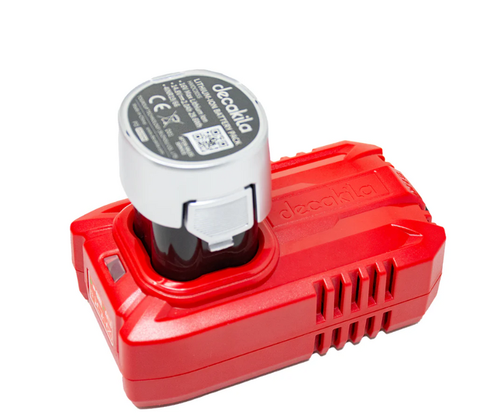 JUEGO DE LICUADORA MANO INALÁMBRICA ROJO/NEGRO DC 16V 100W CON 1BATERIA 2.0AH+1CARGADOR DECAKILA KUJB056R