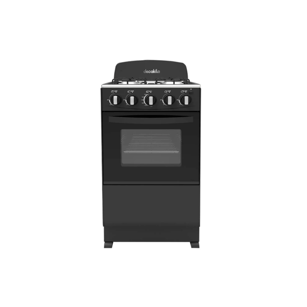 KUGS003B ESTUFA HORNO DE GAS NEGRO 4 HORNILLAS 20" DECAKILA