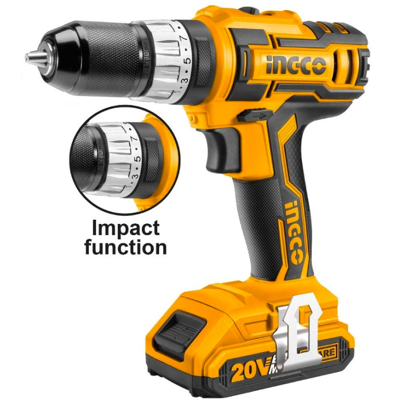 <transcy>20V LITHIUM ION CORDLESS DRILL INGCO UCDLI20021</transcy>