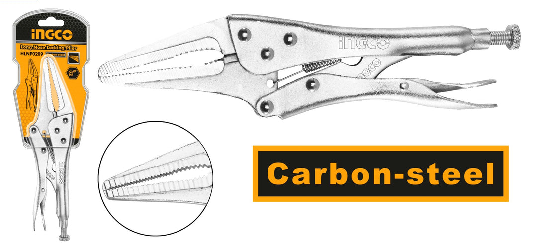 ALICATE DE PRESION PUNTA LARGA  9" INGCO HLNP0209