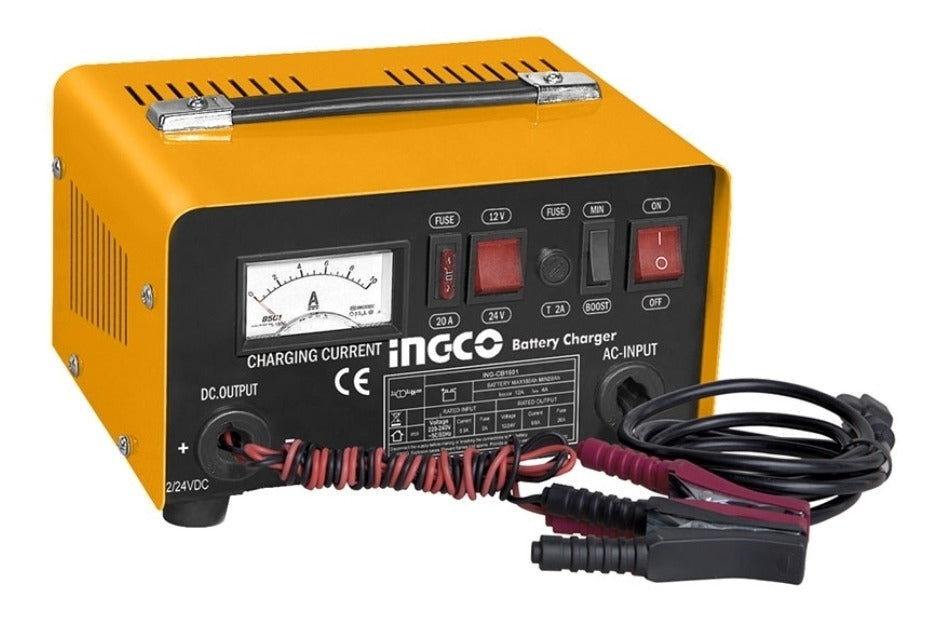 CARGADOR P/ BATERIA 12V/24V  1.7 A 5AMP 110-120V 50/60HZ INGCO ING-UCB1601