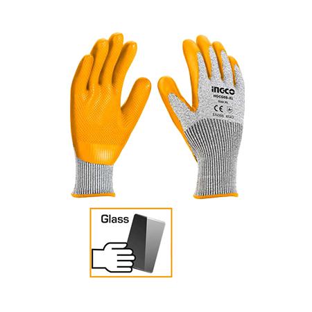 GUANTES ANTI CORTE MAMEY/GRIS XL  INGCO HGCG08-XL