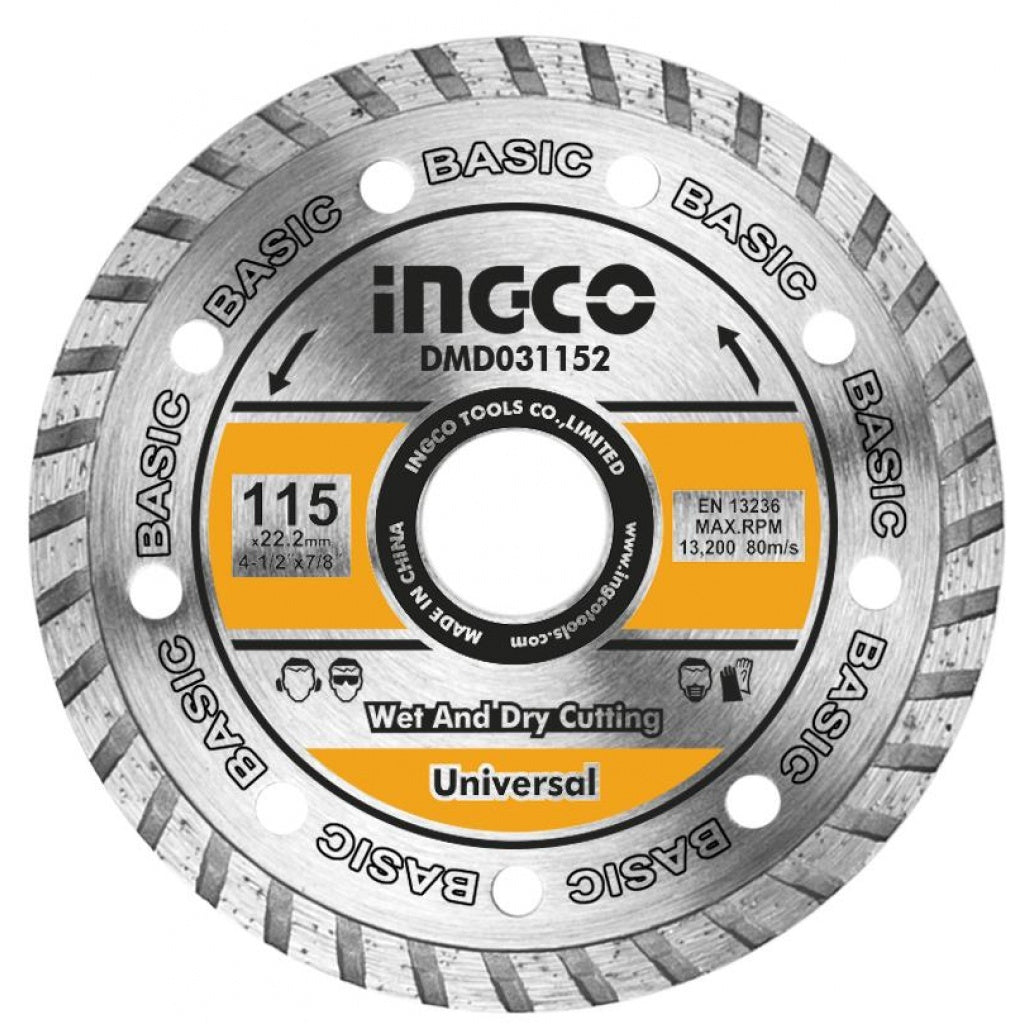 DISCO TURBO DIAMANTADO DE  180MM  *22.2MM  7´´ POR UNIDAD DMD031802