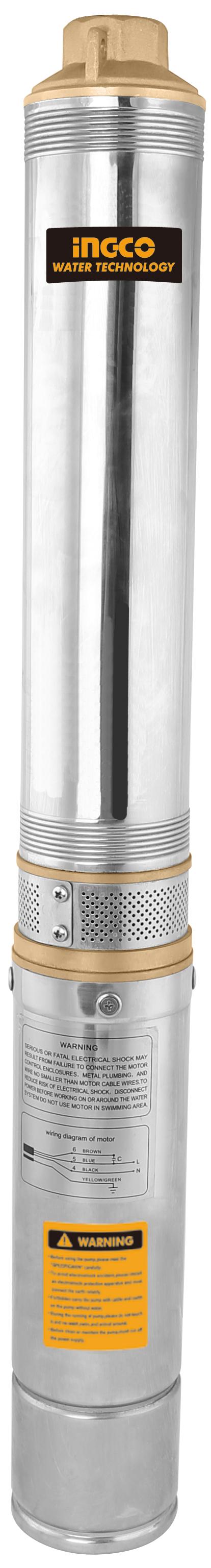 BOMBA SUMERGIBLE 1HP/750W  220-240V 80M  4 & QUOT 750W INGCO DWP7501-5